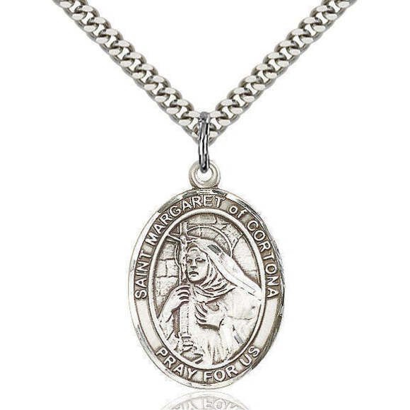 Saint Margaret of Cortona Sterling Silver Medal